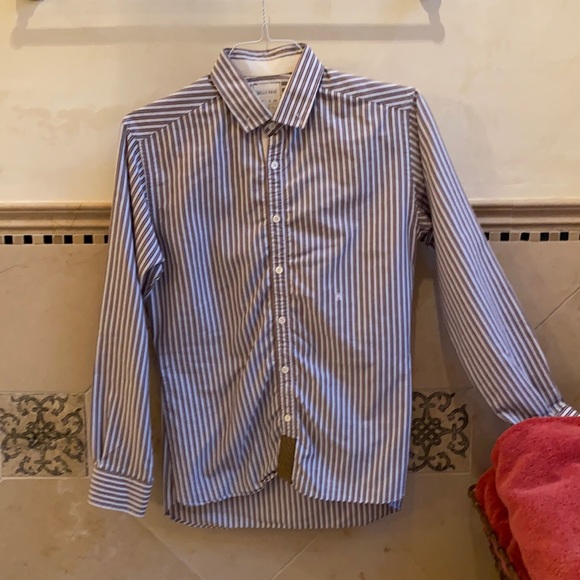 Billy Reid Taped Tuscumbia Shirt w Chevron Placket - Picture 2 of 6